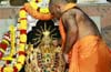 Dashavathara golden garland  offered to Goddess Mahalasa Narayani at Konchady Shrine